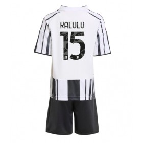 Baby Fußballbekleidung Juventus Pierre Kalulu #15 Heimtrikot 2025-26 Kurzarm (+ kurze hosen)